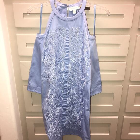 TED BAKER LONDON Jettas Cold Shoulder Shift Dress 0 - Picture 5 of 8